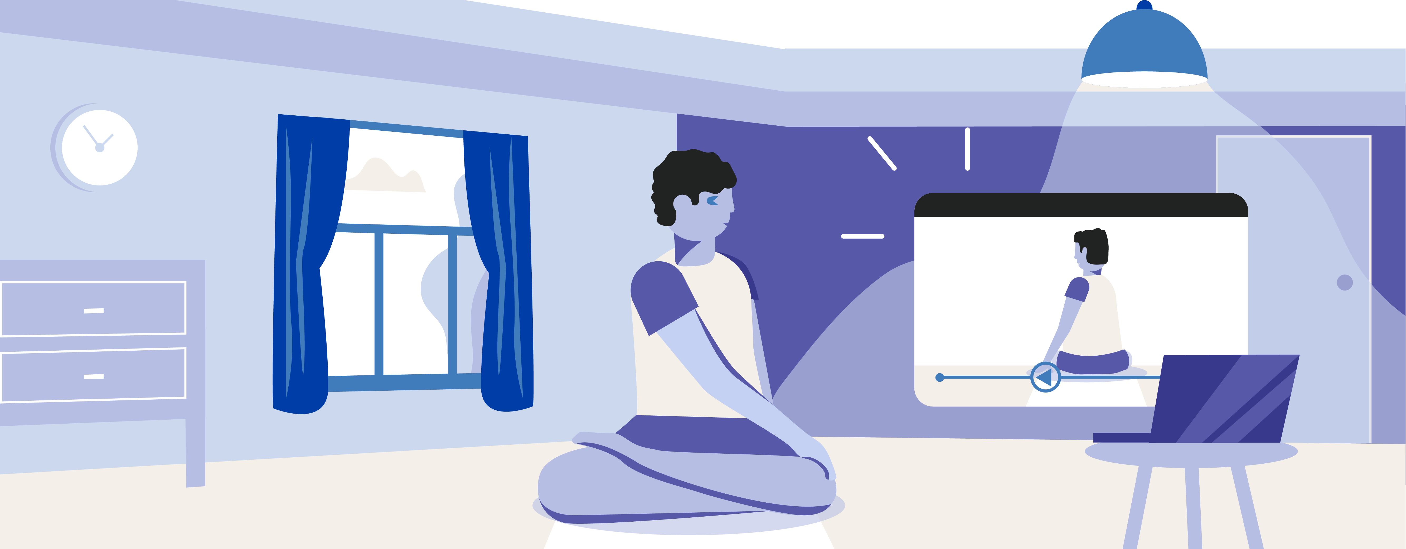 Virtual yoga and Pilates